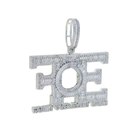 New Letter Iced Out Family Over Everything Pendant - Picture 4 of 6